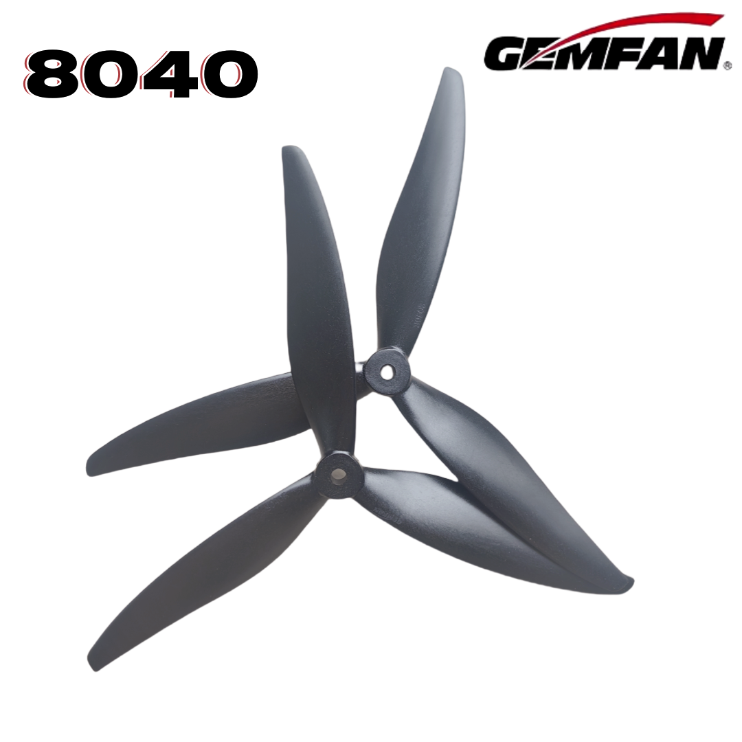 Gemfan 8040 8X4X3 3-blade 8-in - đánh giá và giá Drone Racing Motor