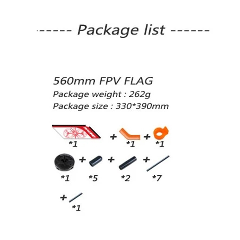LDARC 560Mm FPV Tự Do Ngoài Tr - đánh giá và giá Drone Racing Flag
